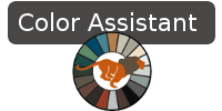 color selector button for selecting metal roofing colors